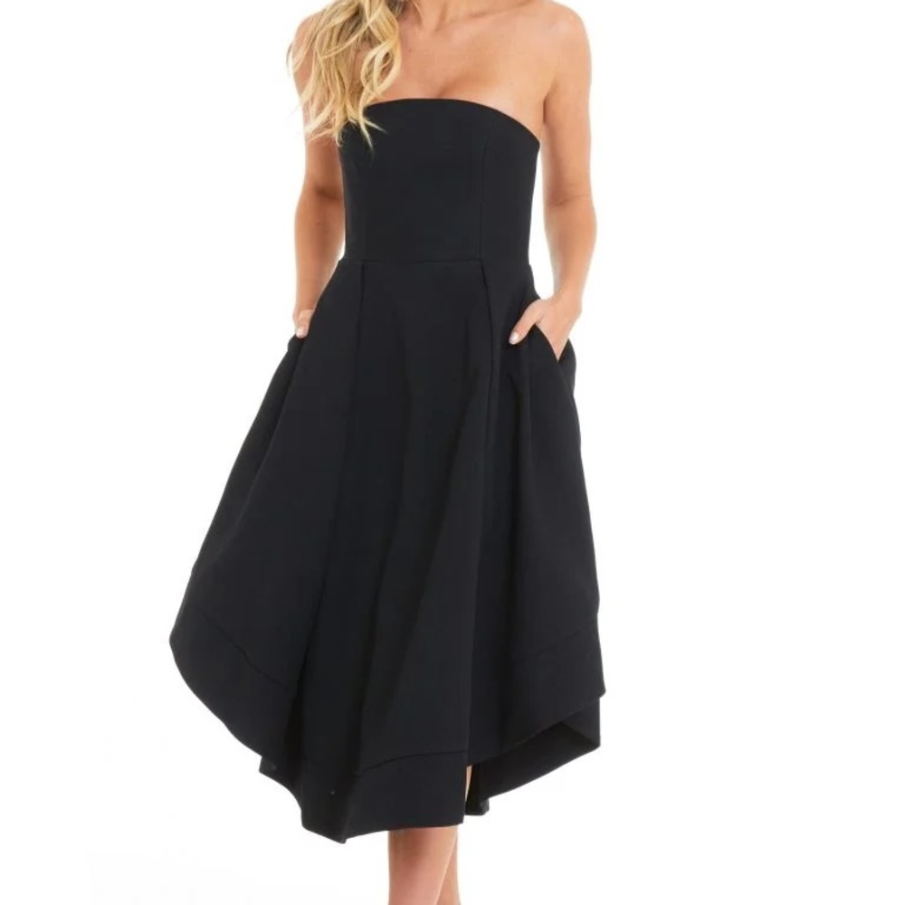C/MEO Collective Black Strapless Dress